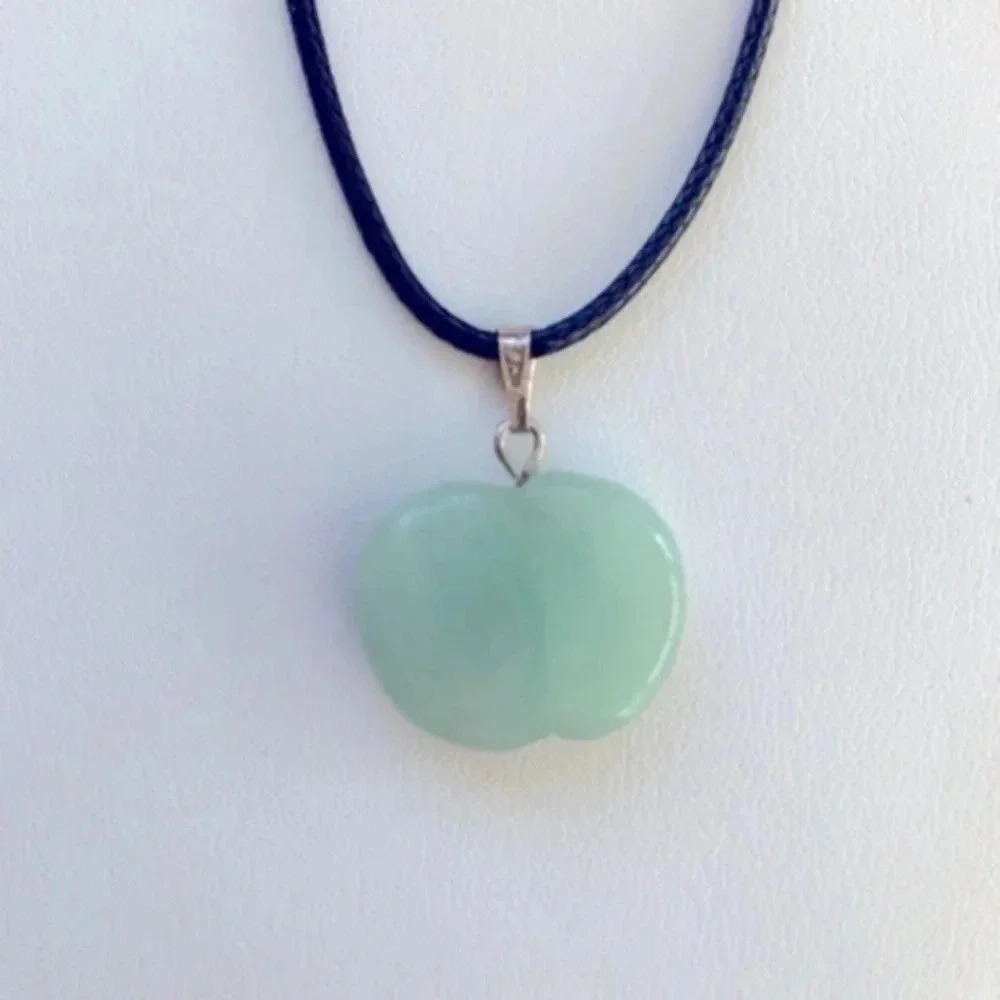 Amazonite Apple Stone Necklace NWT